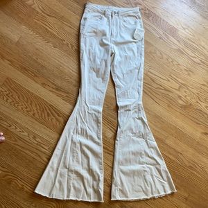 Cream Bell Bottoms NWT